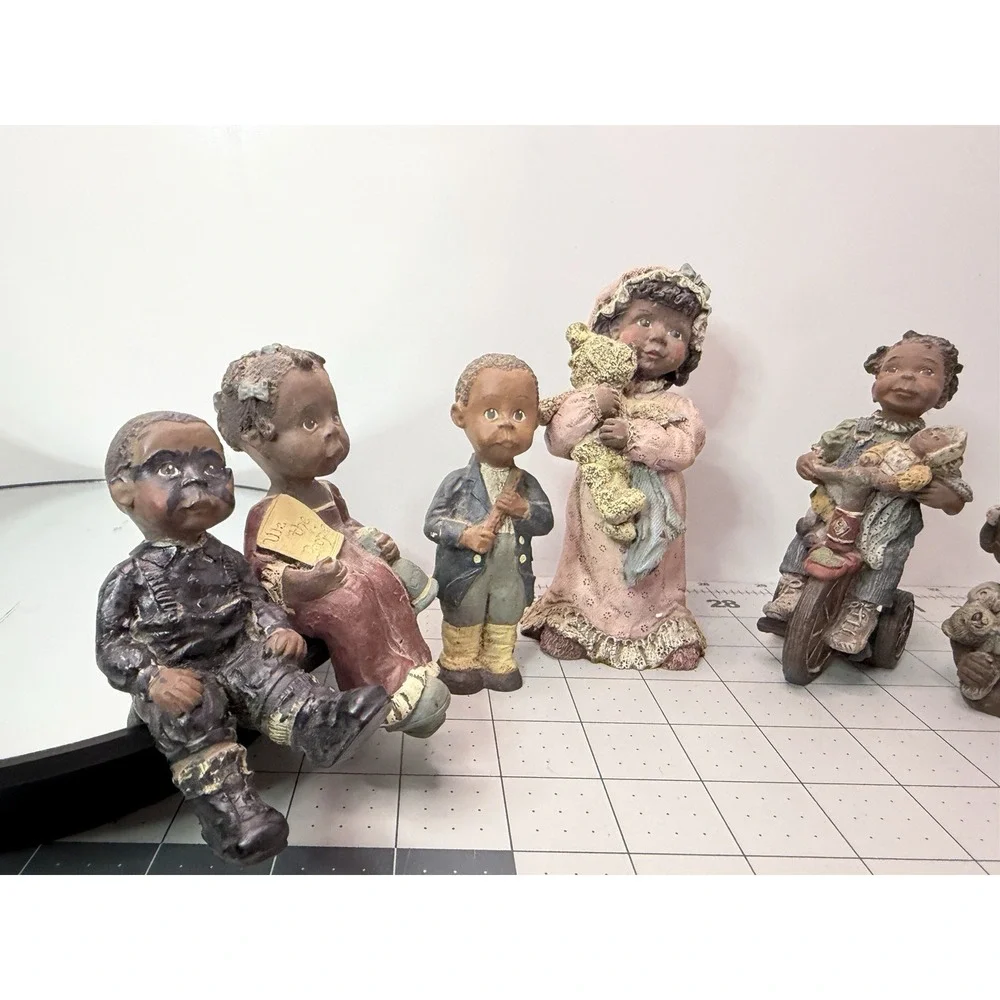 Lot of 8 Vintage Black Heritage Figurines - Sarah's Attic & Miss Martha Holcombe